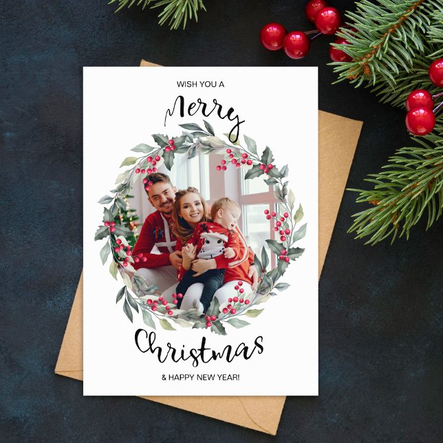 Frohe Weihnachts Familie Foto Weihnachtskarte Feiertagskarte (Von Creator hochgeladen)