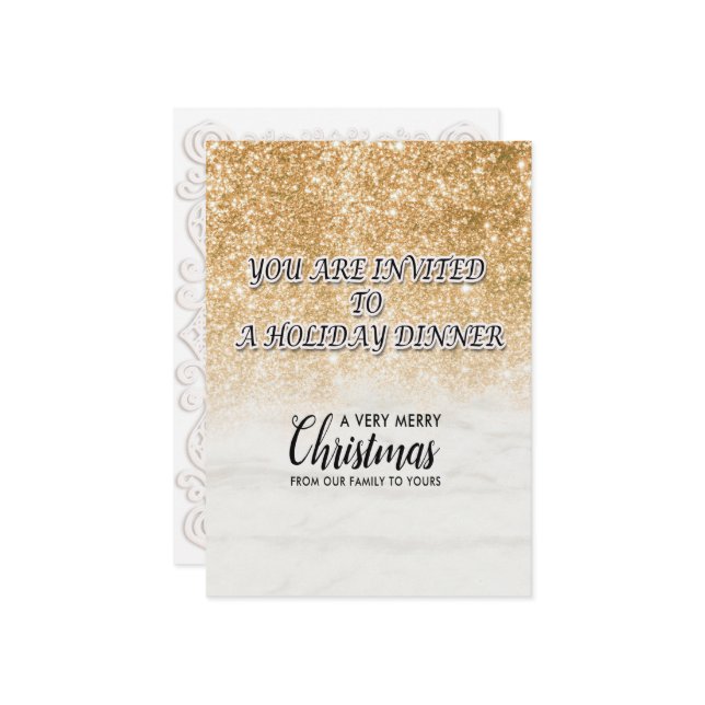 Frohe Weihnachts Feiertage Geschenkdesign Einladung (Vorderseite/Rückseite Beispiel)