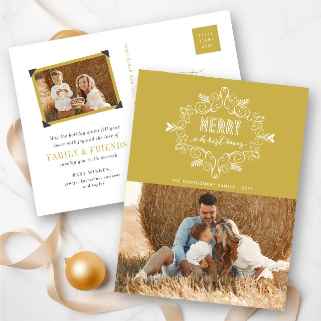 Frohe Weihnachts-Feiertage-Weihnachtskarte Feiertagspostkarte (Von Creator hochgeladen)