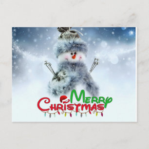 Frohe Weihnachts-Feiertagskarte Postkarte