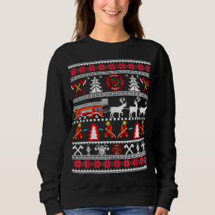 Frohe Weihnachts-Feuerwehrmann Feuerwehrmann Feuer Sweatshirt