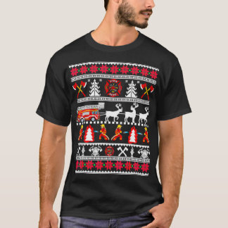 Frohe Weihnachts-Feuerwehrmann Feuerwehrmann Feuer T-Shirt