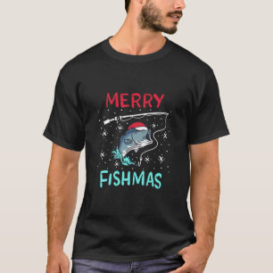 Frohe Weihnachts-Fischerei Funny Fish Fish Fish Fi T-Shirt