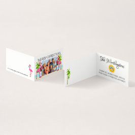 Frohe Weihnachts Flamingo Family Foto