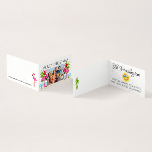 Frohe Weihnachts Flamingo Family Foto