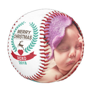 Frohe Weihnachts-Foto Baseball