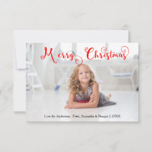 Frohe Weihnachts-Foto Candy Cane-3x5Christmas Card Einladung
