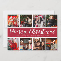 Frohe Weihnachts Foto Collage Calligraphie