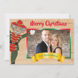 Frohe Weihnachts Foto Collage Nutcracker Gruß Feiertagskarte