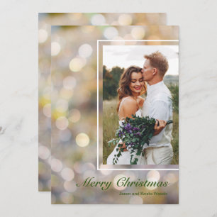 Frohe Weihnachts-Foto Feiertagskarte