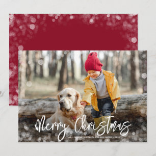 Frohe Weihnachts-Foto Feiertagskarte