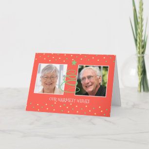 Frohe Weihnachts-Foto Großeltern für Großkinder Feiertagskarte