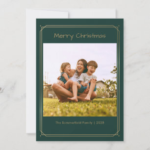 Frohe Weihnachts-Foto Moderne Feiertagskarte
