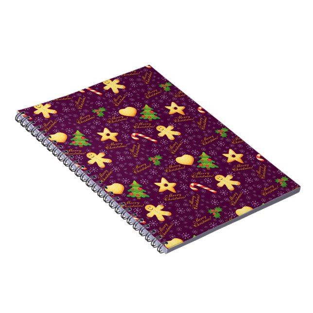 Frohe Weihnachts-Foto-Notebook Notizblock (Rechte Seite)