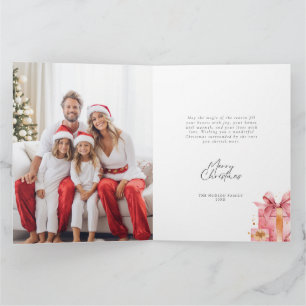 Frohe Weihnachts Foto Watercolor Geschenk Karte