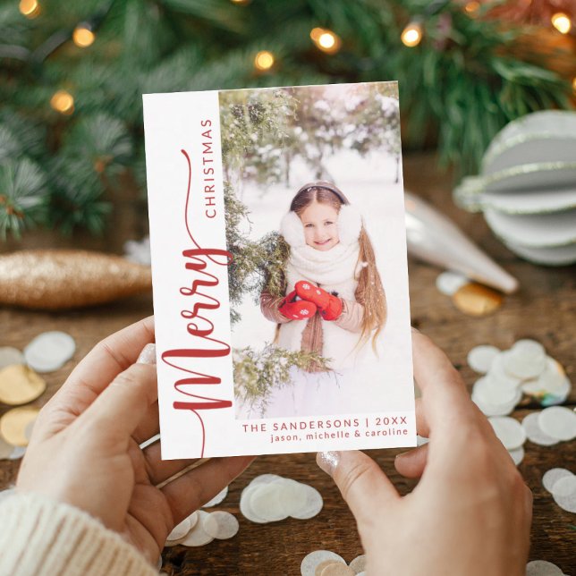 Frohe Weihnachts-Foto-Weihnachtskarte Einladung (Von Creator hochgeladen)