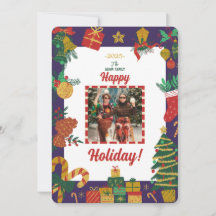 Frohe Weihnachts-Foto-Weihnachtskarte