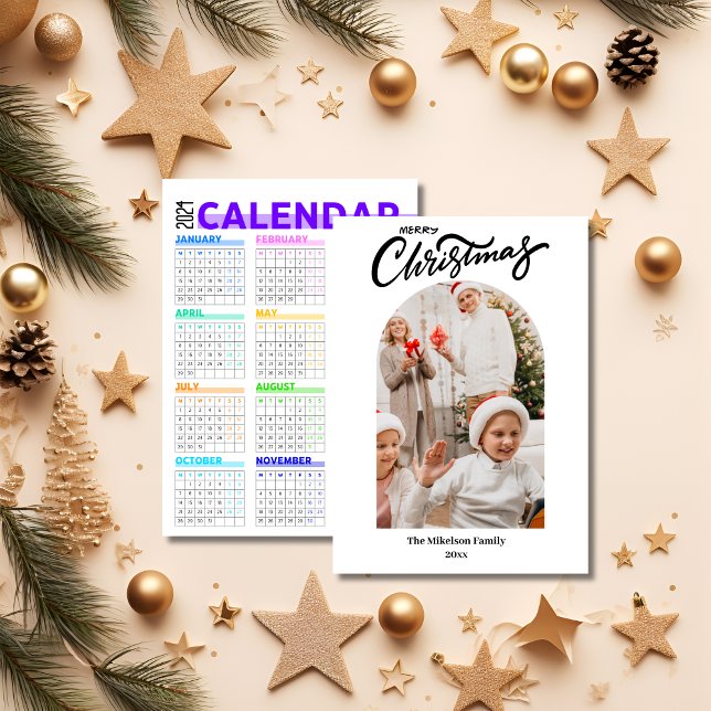 Frohe Weihnachts-FotoCollage 2024 Kalender Ankündigung (Von Creator hochgeladen)