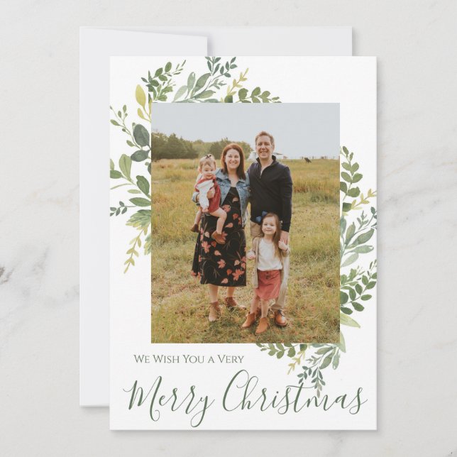 Frohe Weihnachts-Fotokarte Einladung (Vorderseite)