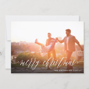 Frohe Weihnachts-Fotokarte Feiertagskarte