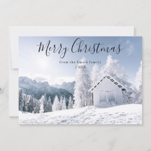 Frohe Weihnachts-Fotokarte Feiertagskarte