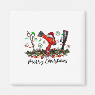 Frohe Weihnachts Friseur Friseur Matching C Magnet