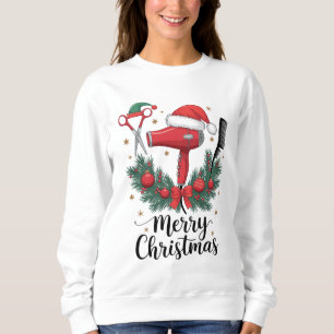 Frohe Weihnachts-Friseur Weihnachten Friseur Xmas  Sweatshirt