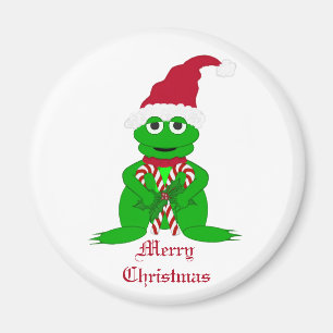 Frohe Weihnachts Frog Magnet
