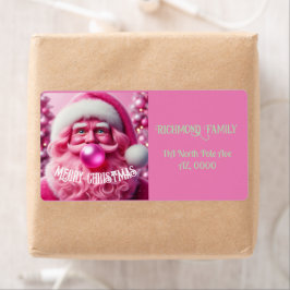 Frohe Weihnachts-Gay Retro Rosa Blase Gum | Custom