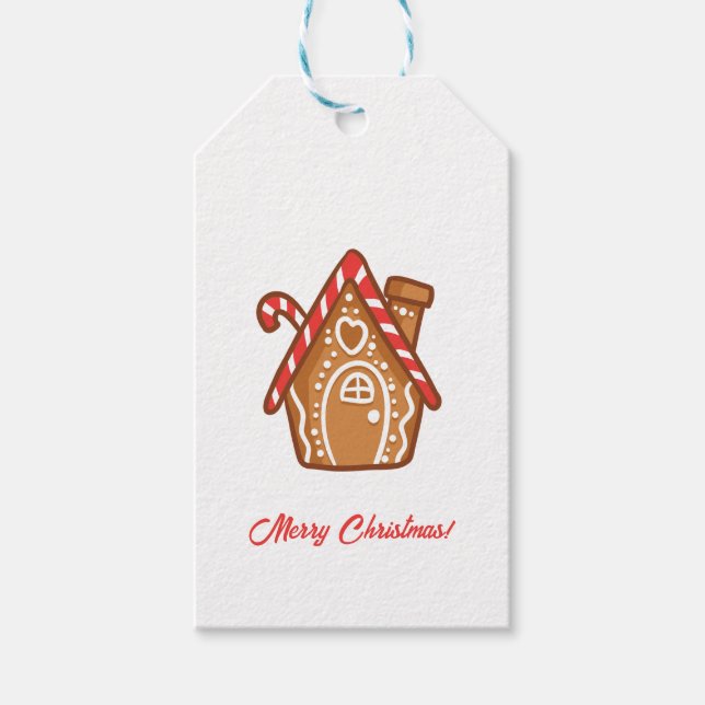 Frohe Weihnachts-Geschenkanhänger Geschenkanhänger (Vorderseite)