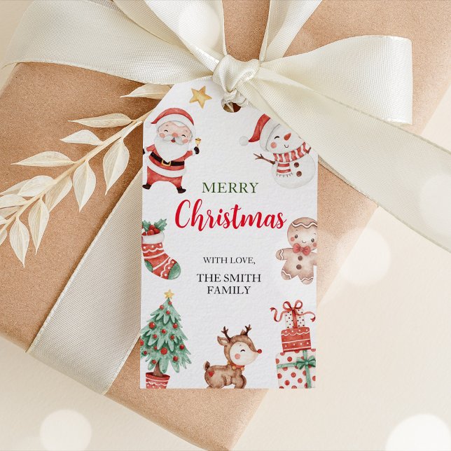 Frohe Weihnachts-Geschenktags Geschenkanhänger (Merry Christmas Gift Tags)