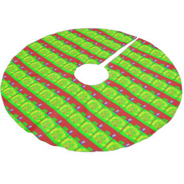 Frohe Weihnachts-Geschichte Tree-Rock Polyester Weihnachtsbaumdecke