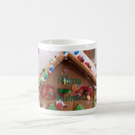 Frohe Weihnachts-Ginger Brot House Tasse