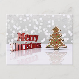 Frohe Weihnachts Gingerbread Baum Holiday Postkart Feiertagspostkarte