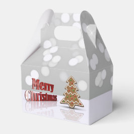 Frohe Weihnachts-Gingerbread-Bäume Geschenkschachtel