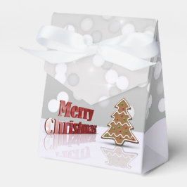 Frohe Weihnachts-Gingerbread-Bäume Geschenkschachtel