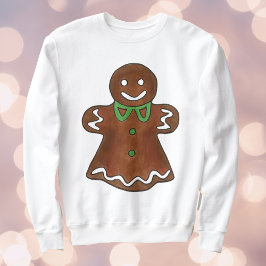 Frohe Weihnachts Gingerbread Cookie Ugly Sweater Sweatshirt