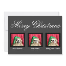 Frohe Weihnachts-Glam Familie Spaß Sloth individue