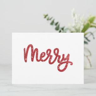 Frohe Weihnachts-Glitzer Feiertagskarte