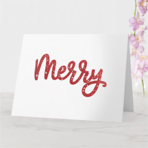 Frohe Weihnachts-Glitzer Karte