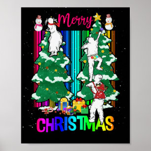 Frohe Weihnachts glückliche Familie Xmas Tree Cele Poster