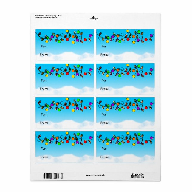 Frohe Weihnachts-Glühbirnen (Vorne)