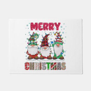 Frohe Weihnachts Gnome Familie Funny Xmas Tree Fußmatte