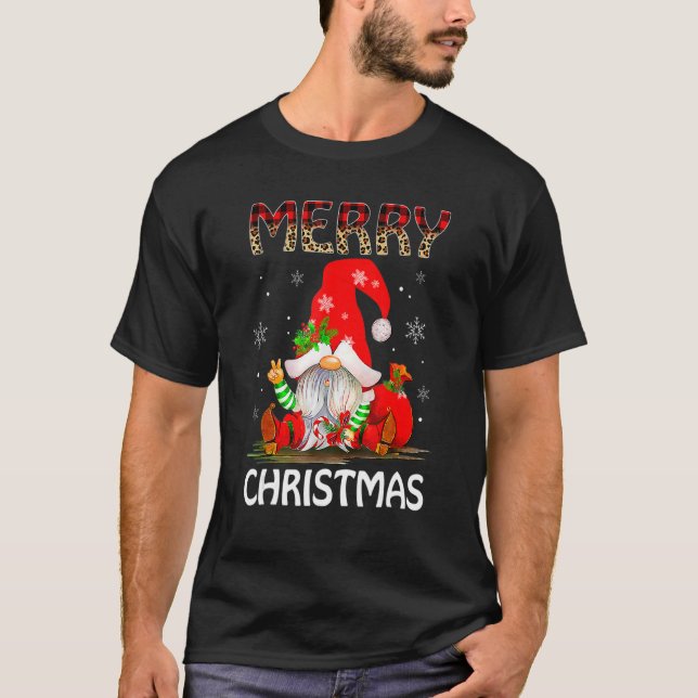 Frohe Weihnachts Gnome Familie Xmas Jungs Mädchen  T-Shirt (Vorderseite)