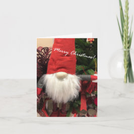Frohe Weihnachts Gnome Joy and Magic Holiday Card Karte