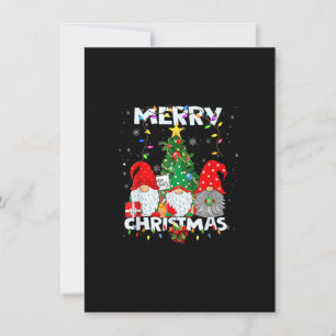 Frohe Weihnachts Gnome Shirt Funny Familie Weihnac Einladung