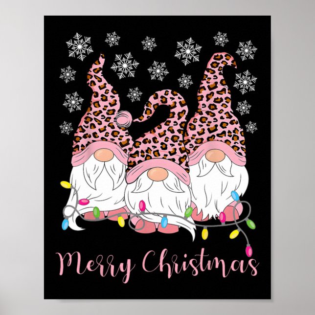 Frohe Weihnachts-Gnomes Xmas Familie Gnomes Lover  Poster (Vorne)