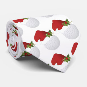 Frohe Weihnachts Golf Design Krawatte