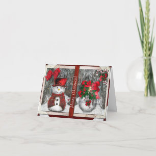 Frohe Weihnachts-Grüße Feiertagskarte