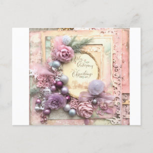 Frohe Weihnachts-Grüße-Karte Postkarte